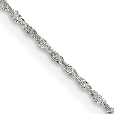 Silver Polished 1.25-mm Loose Rope Chain at $ 7.29 only from Jewelryshopping.com