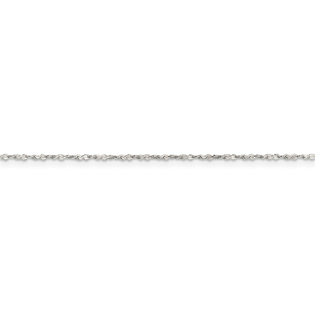 Silver Polish 1.20-mm Twisted Serpentine Chain