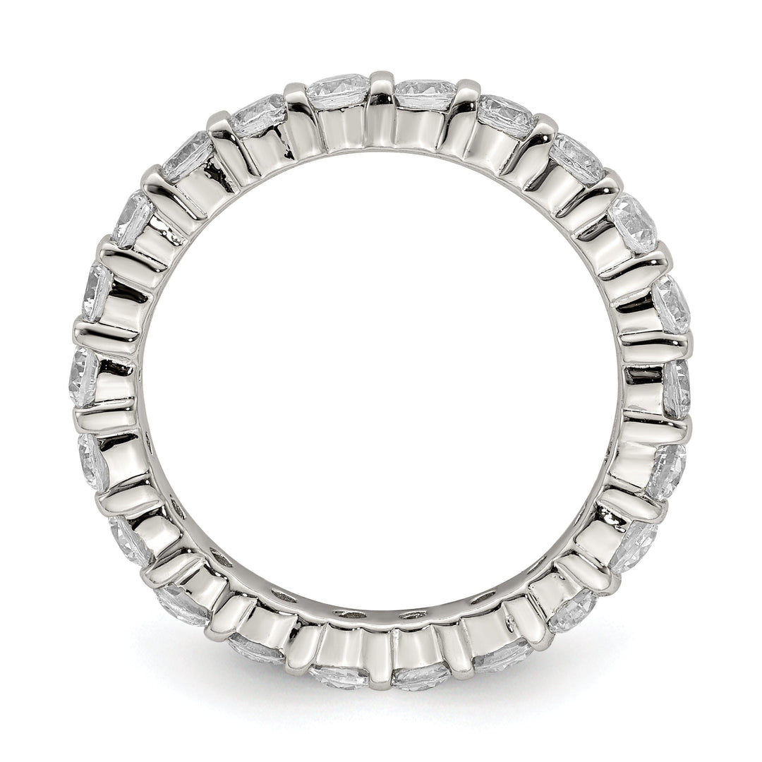 Sterling Silver Cubic Zirconia Band Rings