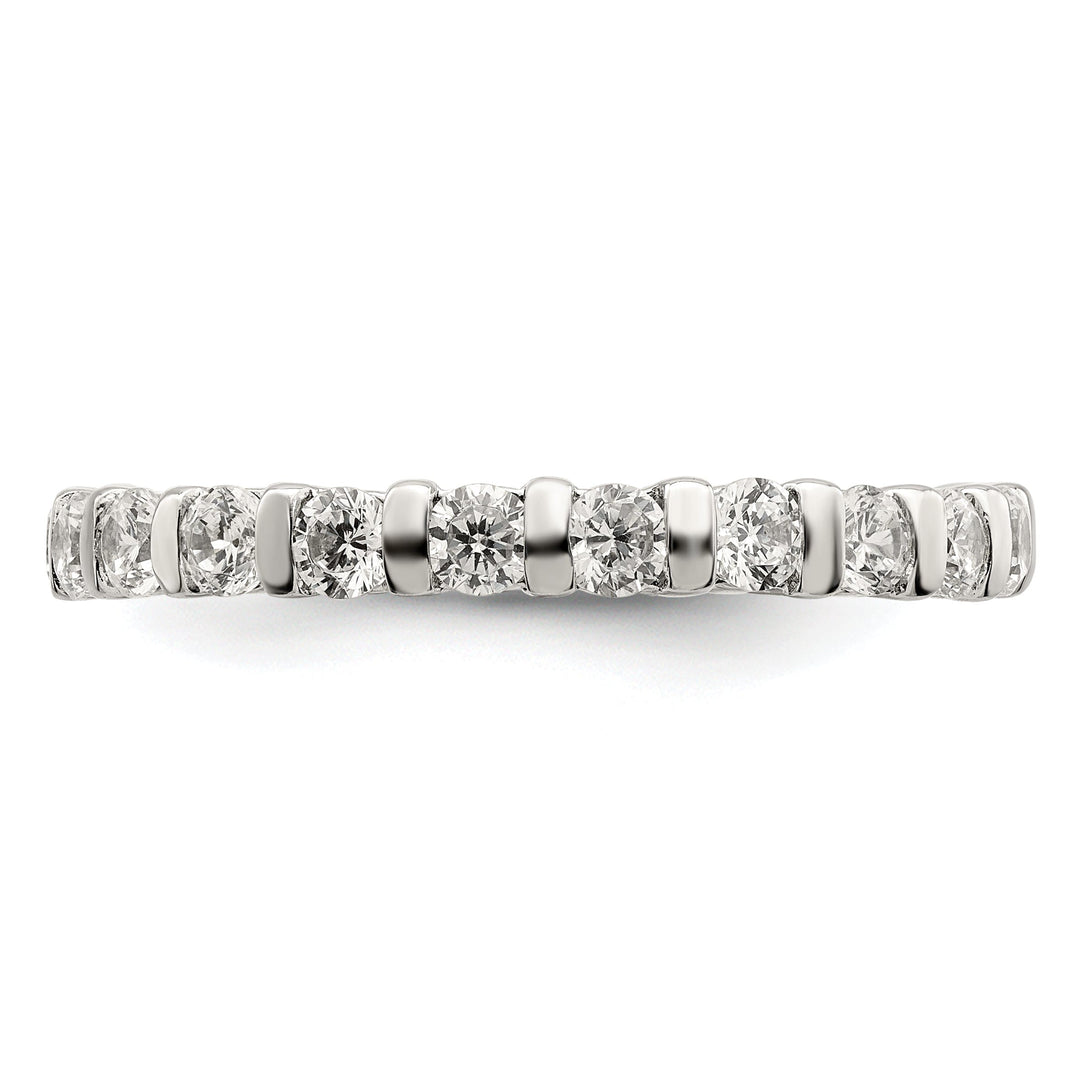 Sterling Silver Cubic Zirconia Band Rings