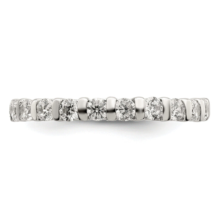 Sterling Silver Cubic Zirconia Band Rings