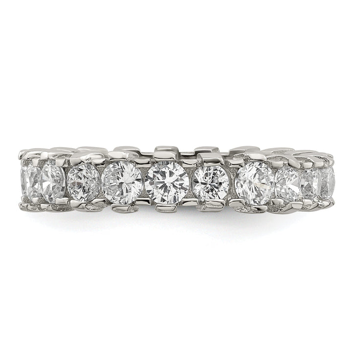 Sterling Silver Cubic Zirconia Band Rings