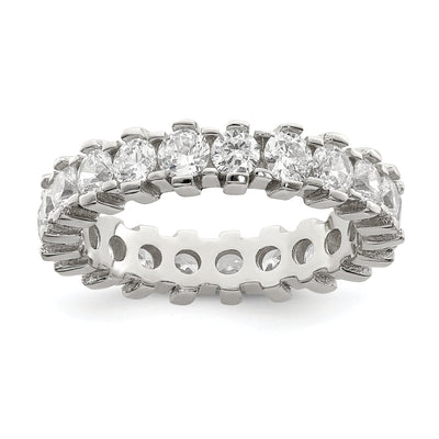 Sterling Silver Cubic Zirconia Band Rings at $ 36.56 only from Jewelryshopping.com