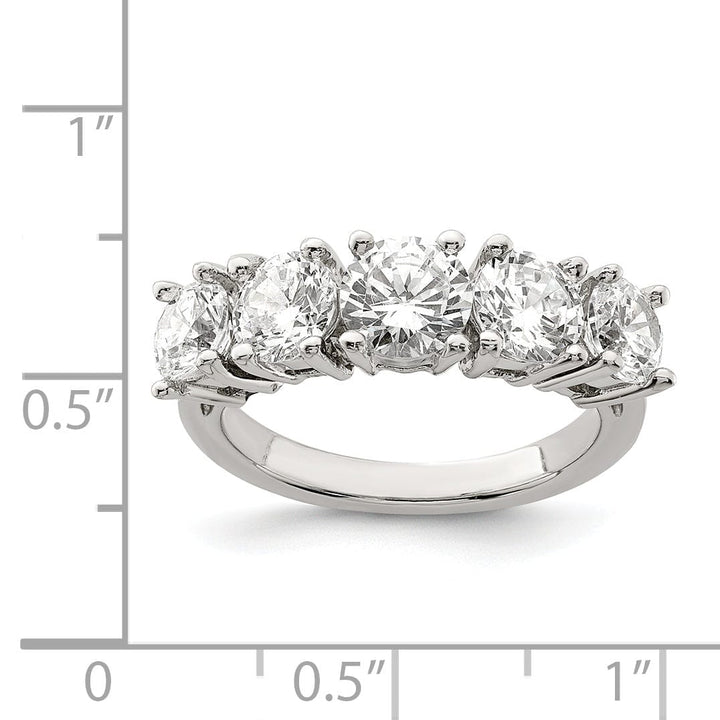 Sterling Silver Cubic Zirconia Band Rings