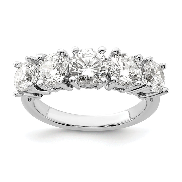 Sterling Silver Cubic Zirconia Band Rings