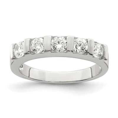 Sterling Silver Cubic Zirconia Band Rings at $ 40.68 only from Jewelryshopping.com