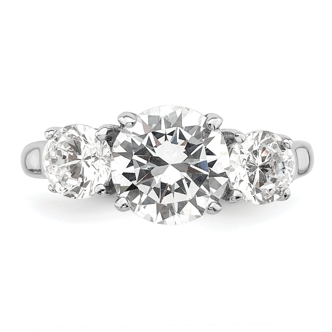 Sterling Silver Cubic Zirconia Band Rings