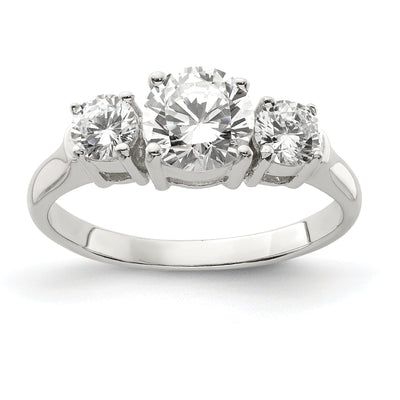 Sterling Silver Cubic Zirconia Band Rings at $ 28.18 only from Jewelryshopping.com