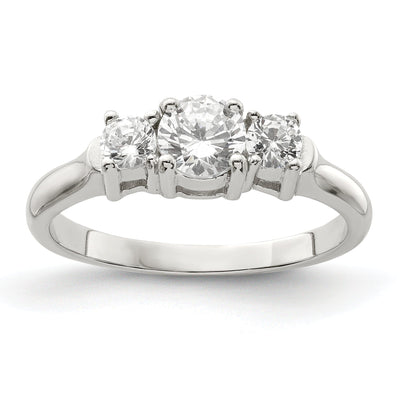 Sterling Silver Cubic Zirconia Band Rings at $ 26.14 only from Jewelryshopping.com