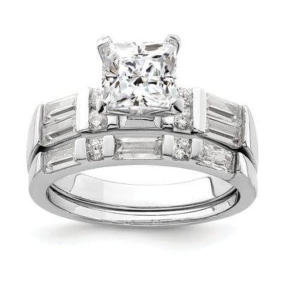 Sterling Silver Cubic Zirconia Band Rings Set at $ 66.4 only from Jewelryshopping.com