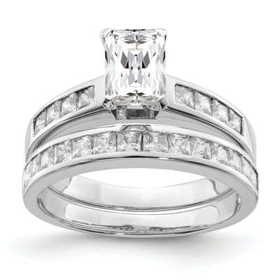 Sterling Silver Cubic Zirconia Band Rings Set at $ 56.7 only from Jewelryshopping.com