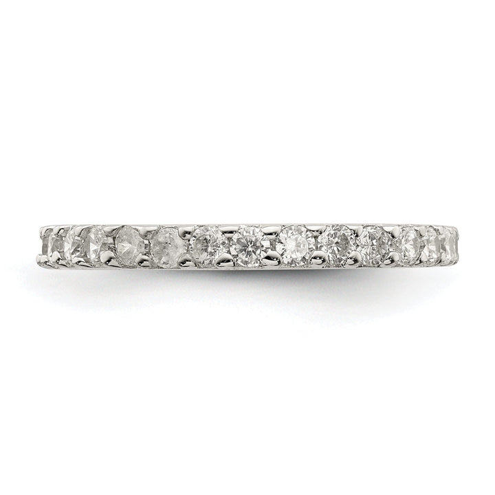 Sterling Silver Cubic Zirconia Anniversary Ring