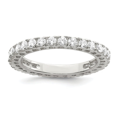 Sterling Silver Eternity Cubic Zirconia Ring at $ 30.84 only from Jewelryshopping.com