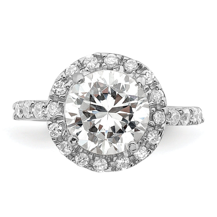 Sterling Silver Fancy Cubic Zirconia Ring