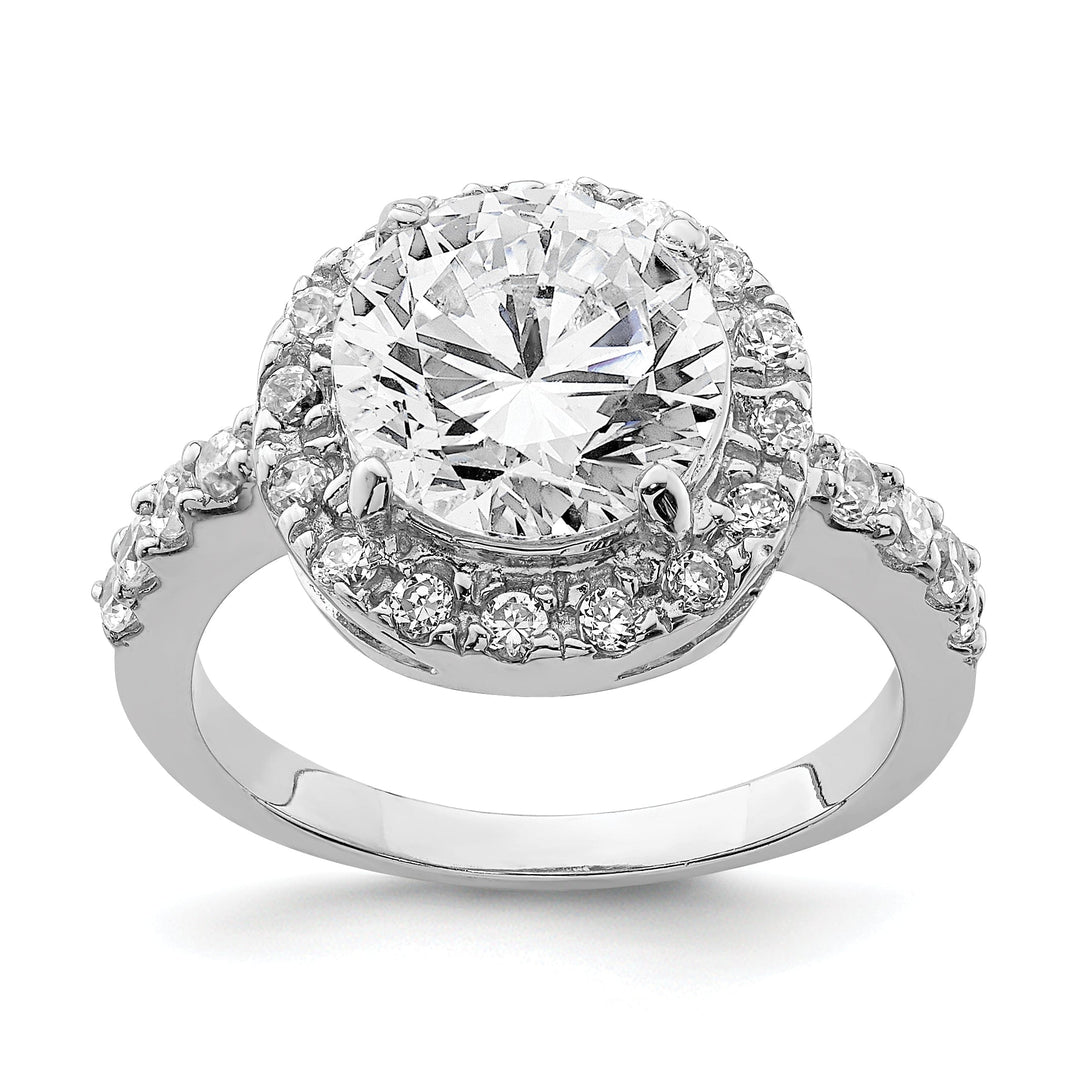 Sterling Silver Fancy Cubic Zirconia Ring