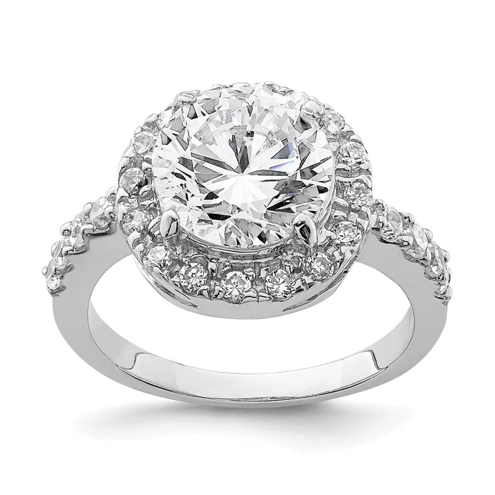 Sterling Silver Fancy Cubic Zirconia Ring