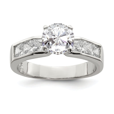 Sterling Silver Cubic Zirconia Engagement Ring at $ 31.6 only from Jewelryshopping.com