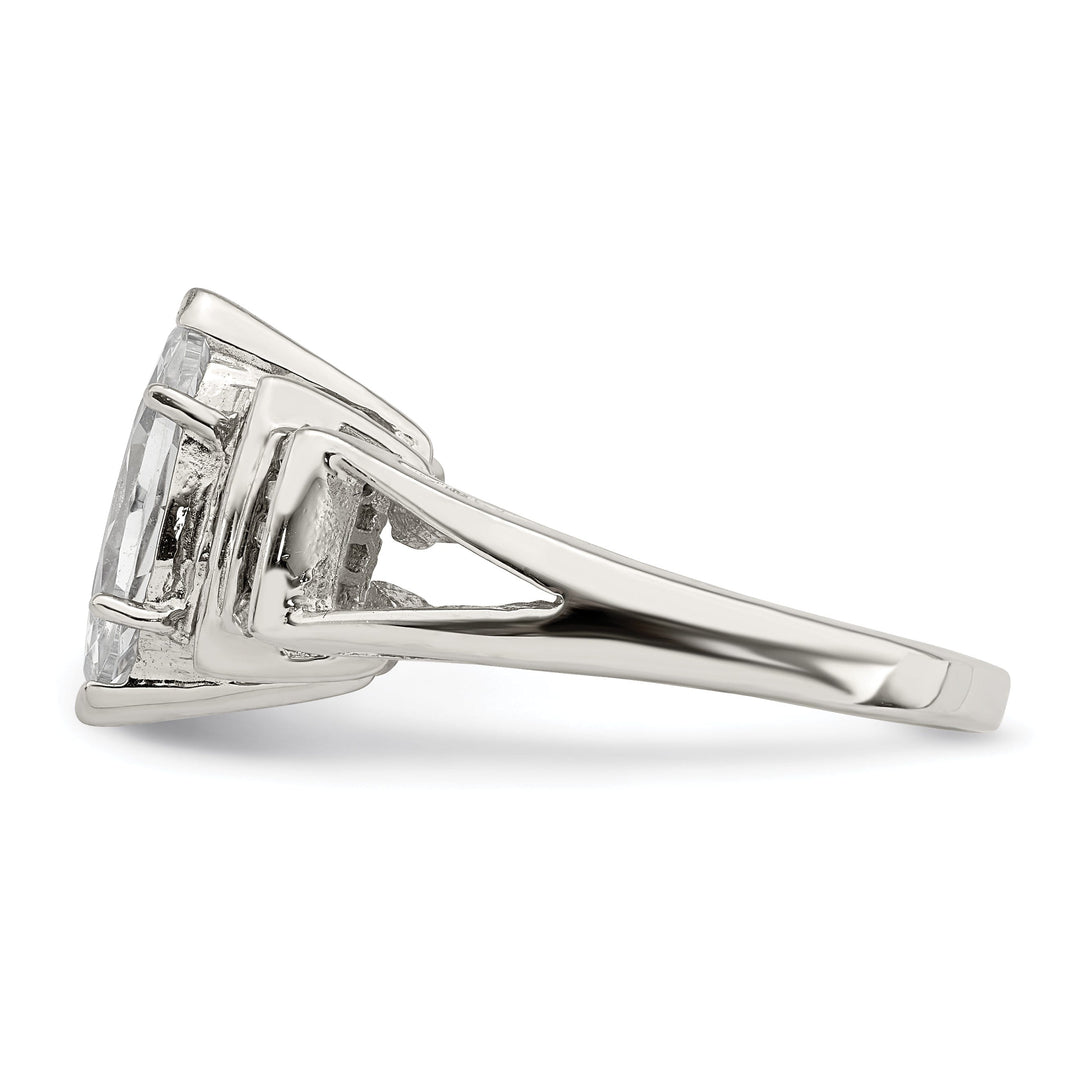 Sterling Silver Fancy Cubic Zirconia Ring