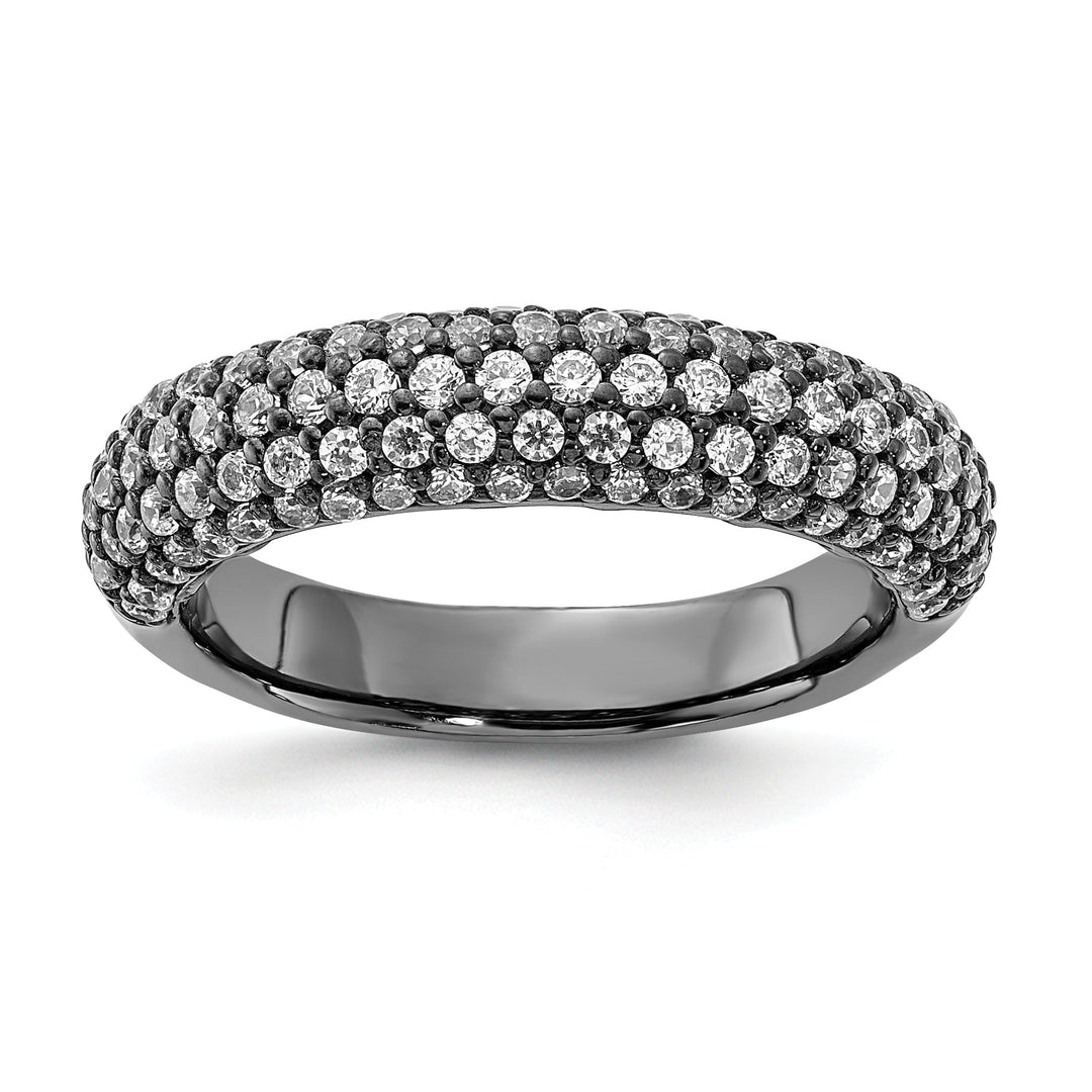 Sterling Silver Pave 113 Stone CZ Ring