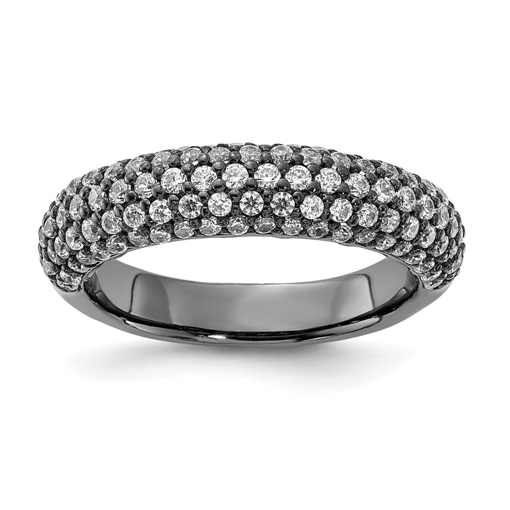 Sterling Silver Pave 113 Stone CZ Ring