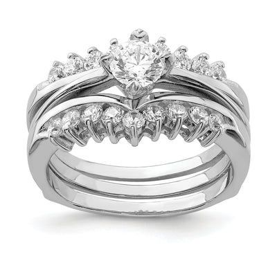 Sterling Silver Cubic Zirconia Ring Set at $ 104.28 only from Jewelryshopping.com