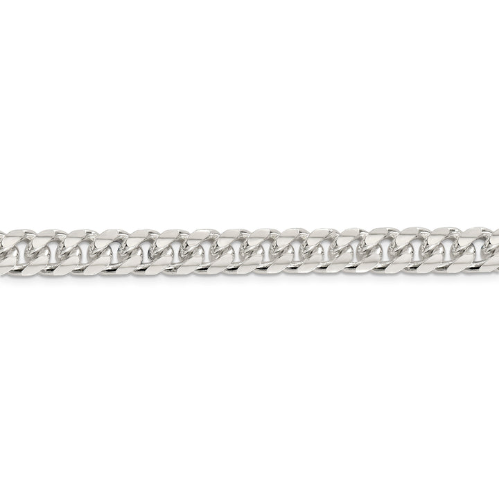 Silver 8.50-mm Solid Domed Link Curb Chain