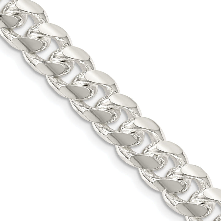 Silver 8.50-mm Solid Domed Link Curb Chain