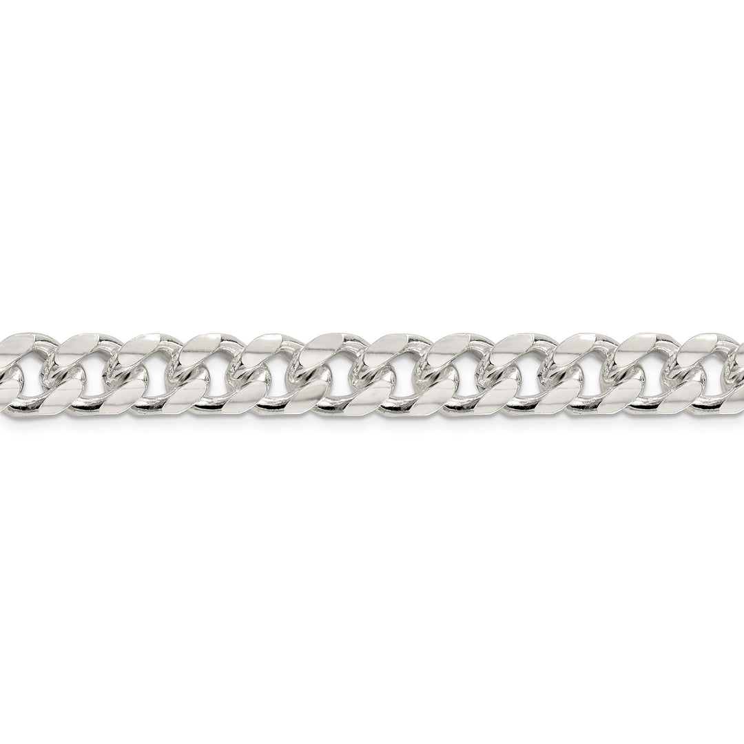 Silver 10.50-mm Solid Domed Link Curb Chain