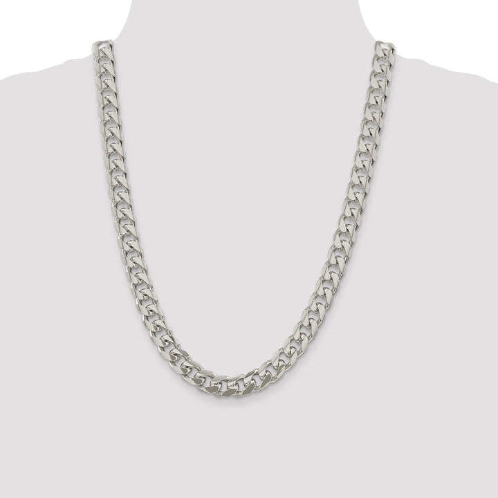 Silver 10.50-mm Solid Domed Link Curb Chain