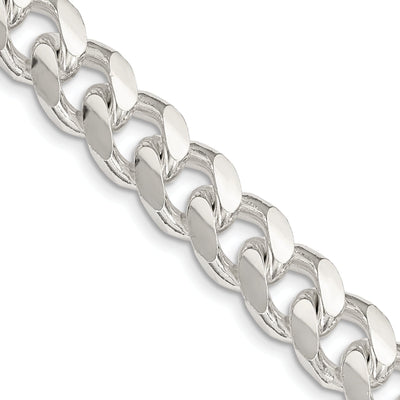 Silver 10.50-mm Solid Domed Link Curb Chain