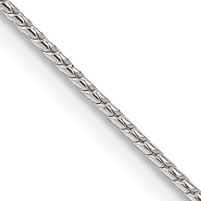 Silver Polish 1.00-mm Solid Round Franco Chain