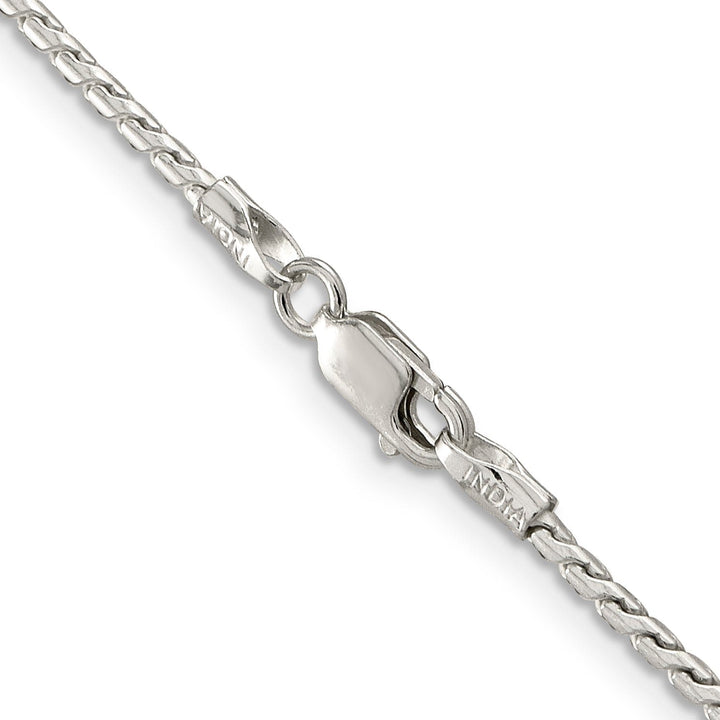 Silver Polish 1.75-mm Solid Round Franco Chain