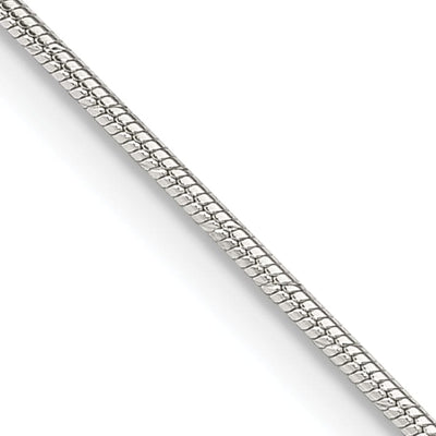 Silver D.C Polished 1.20-mm Snake Chain at $ 10.65 only from Jewelryshopping.com