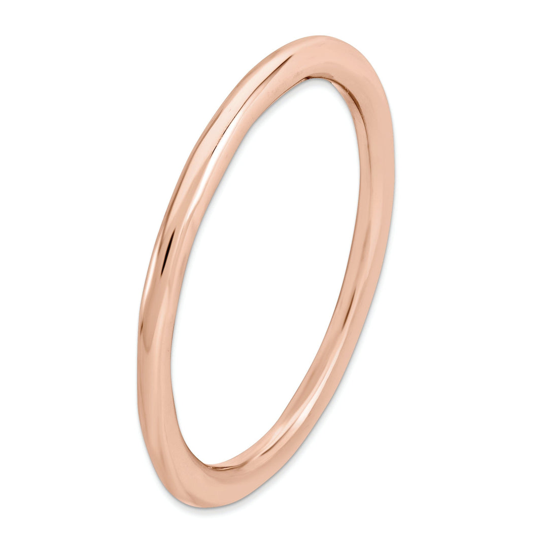 Sterling Silver Pink-Plated Polished Ring