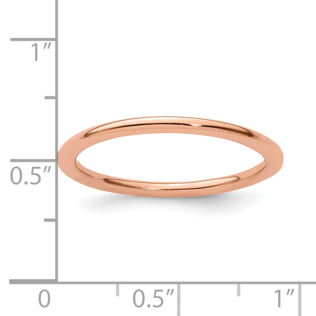 Sterling Silver Pink-Plated Polished Ring