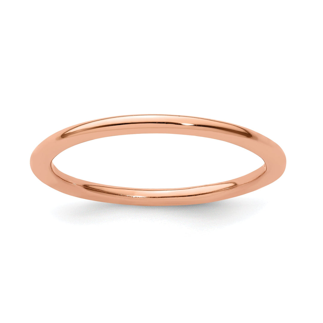 Sterling Silver Pink-Plated Polished Ring