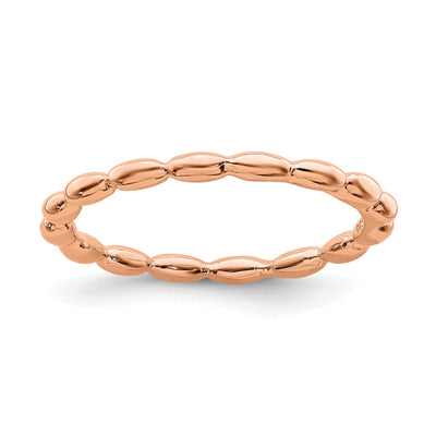 Sterling Silver Pink-Plated Rice Bead Ring at $ 19.38 only from Jewelryshopping.com