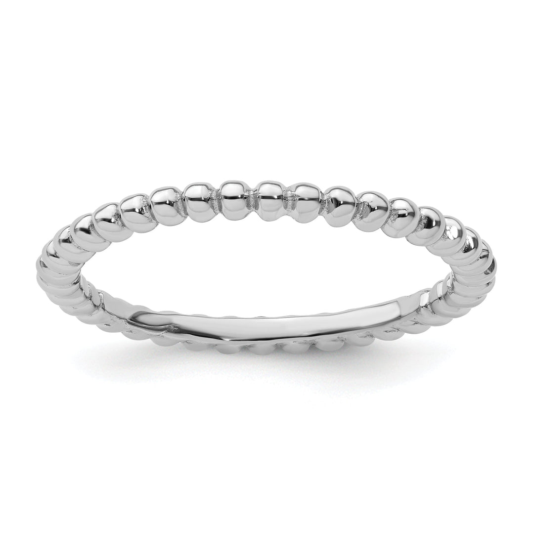 Sterling Silver Rhodium Ring