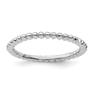 Sterling Silver Rhodium Ring at $ 16.02 only from Jewelryshopping.com