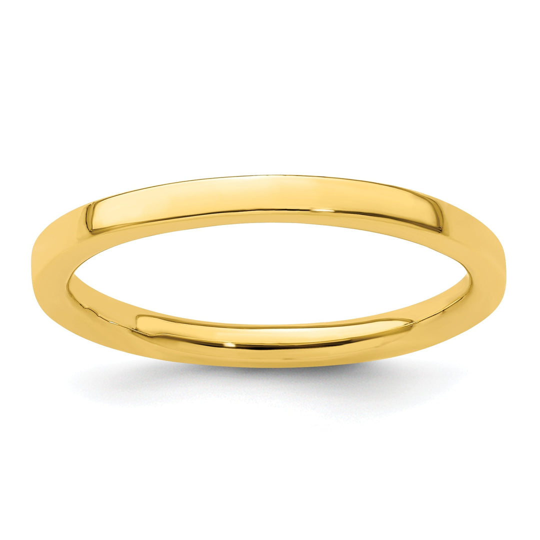 Sterling Silver Gold-Plated Polished Ring