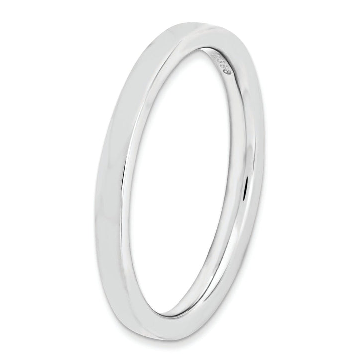 Sterling Silver Rhodium Polished Ring