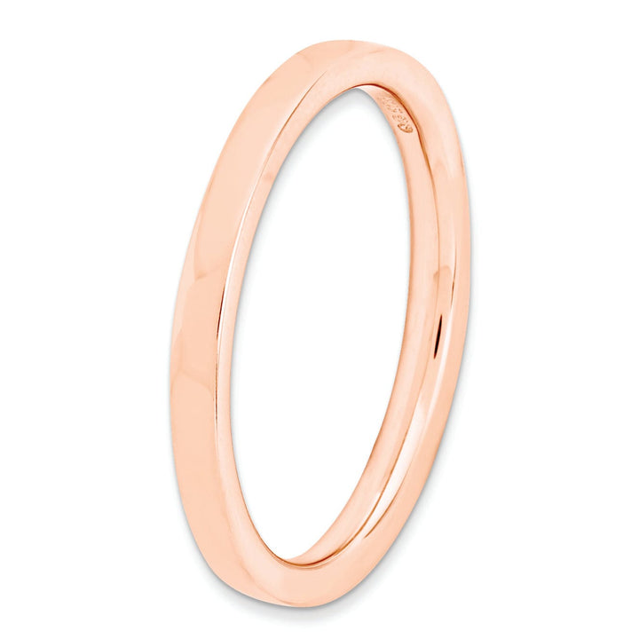 Sterling Silver Pink-Plated Polished Ring