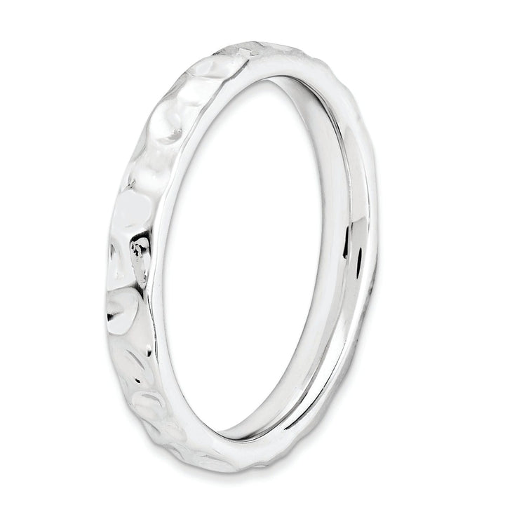 Sterling Silver Rhodium Ring