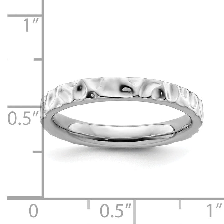 Sterling Silver Rhodium Ring