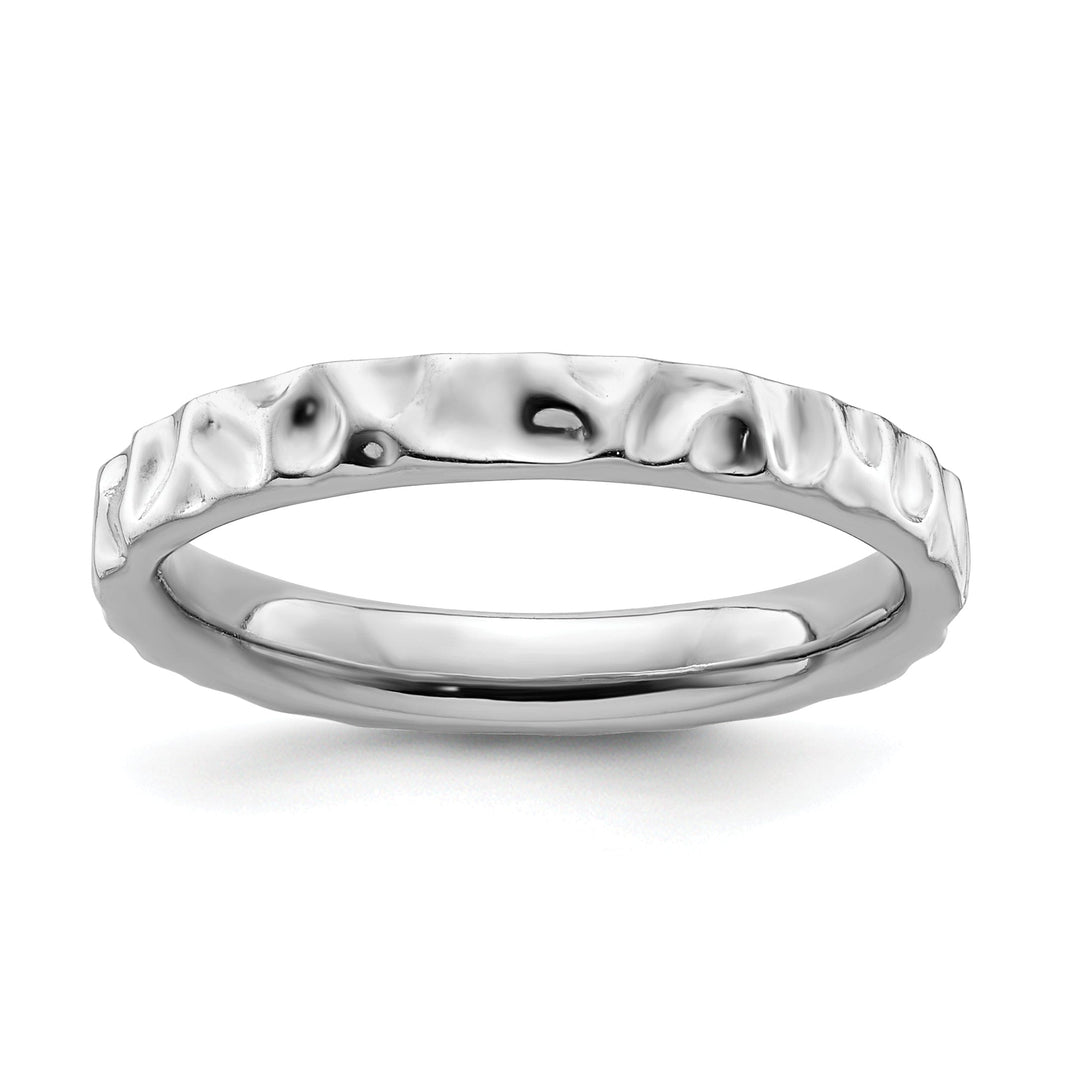 Sterling Silver Rhodium Ring