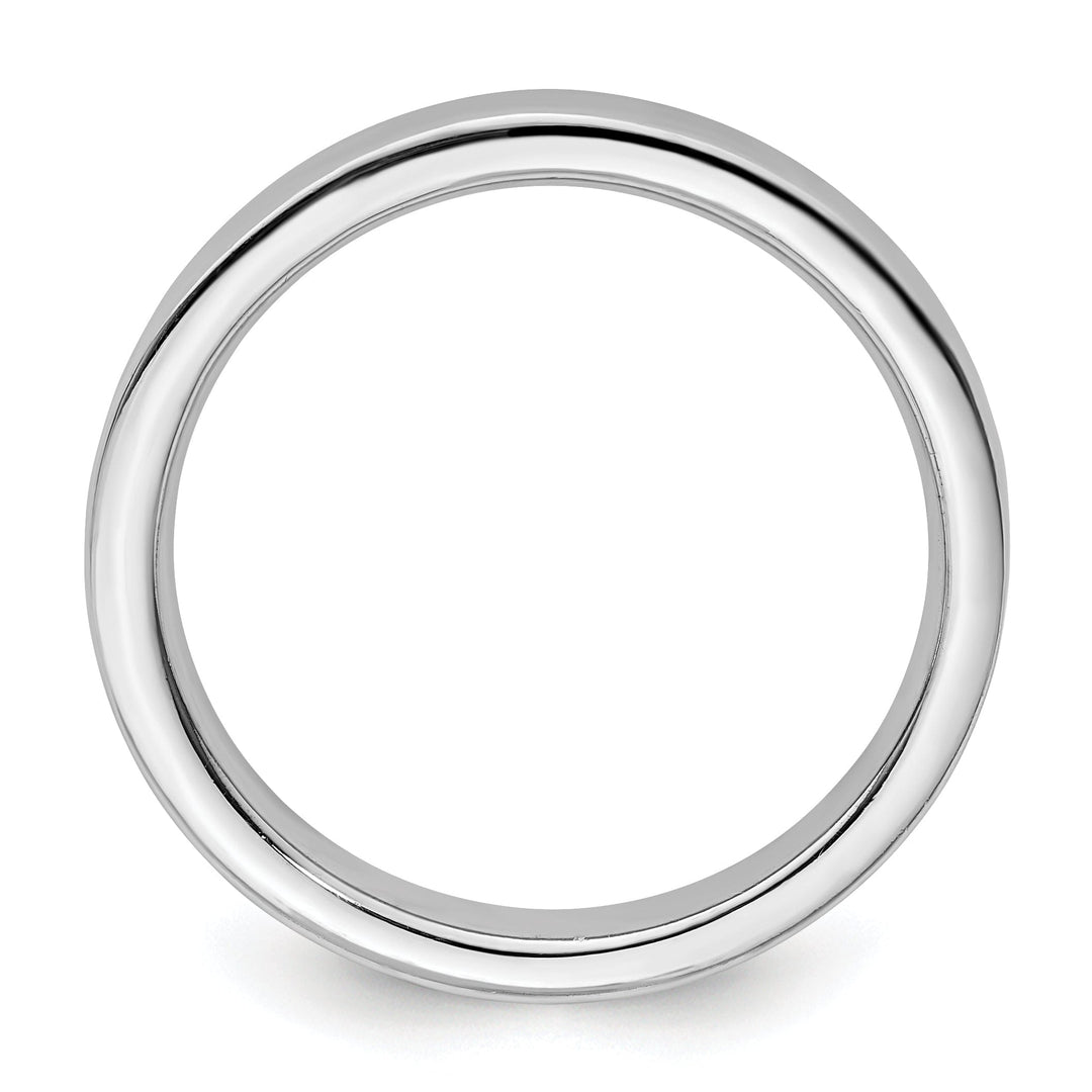 Sterling Silver Rhodium Ring