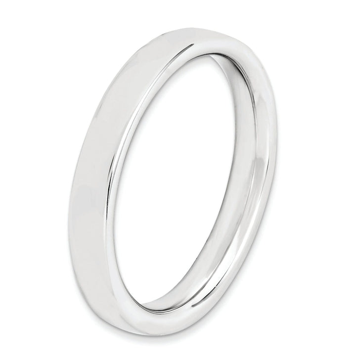 Sterling Silver Rhodium Ring