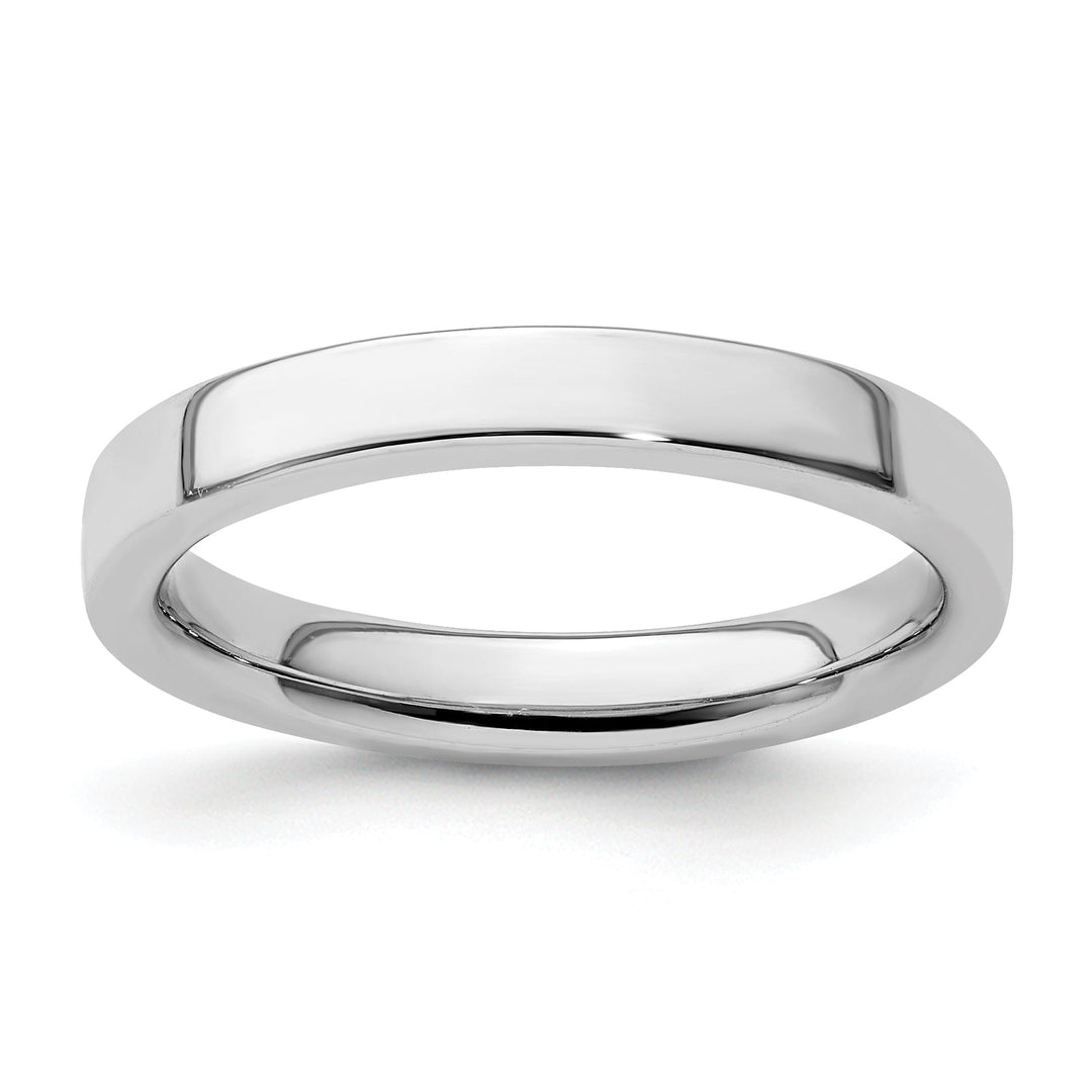 Sterling Silver Rhodium Ring