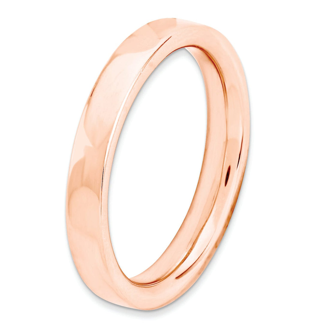 Sterling Silver Pink-Plated Ring