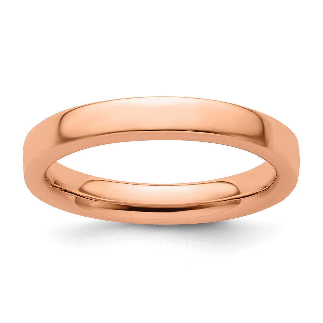 Sterling Silver Pink-Plated Ring